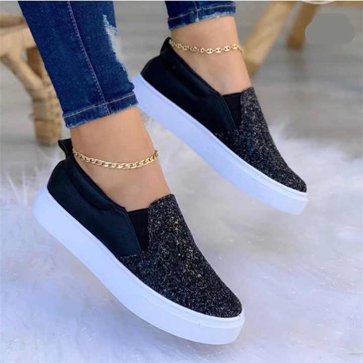 Girls' Sequin Flat Shoes