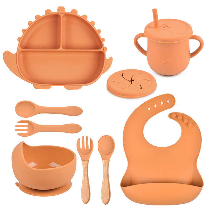 Dinosaur Silicone Baby Feeding Supplies for Toddlers