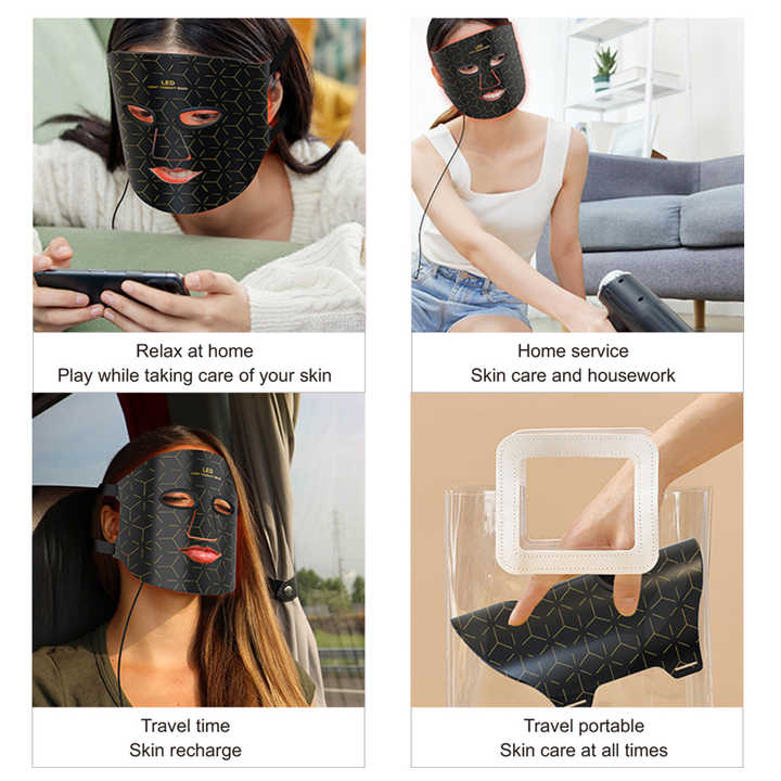 Face Silicone Led Facial Masks - Skin Care, Other Photodynamic Therapy Devices