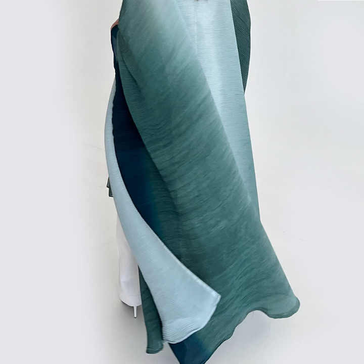 Miyake colorful abaya