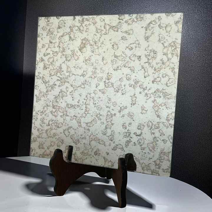 Antique glass mirror printed on paper-