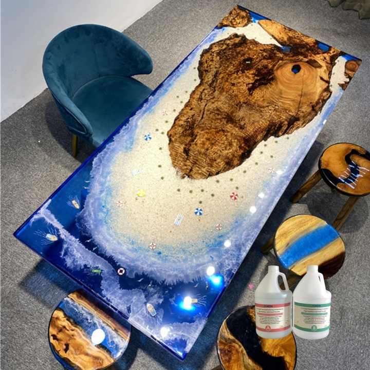 Modern Design Epoxy Wood Table