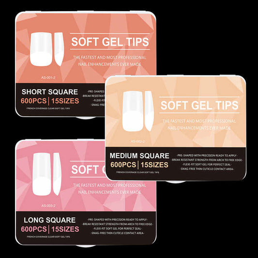 transparent artificial nails