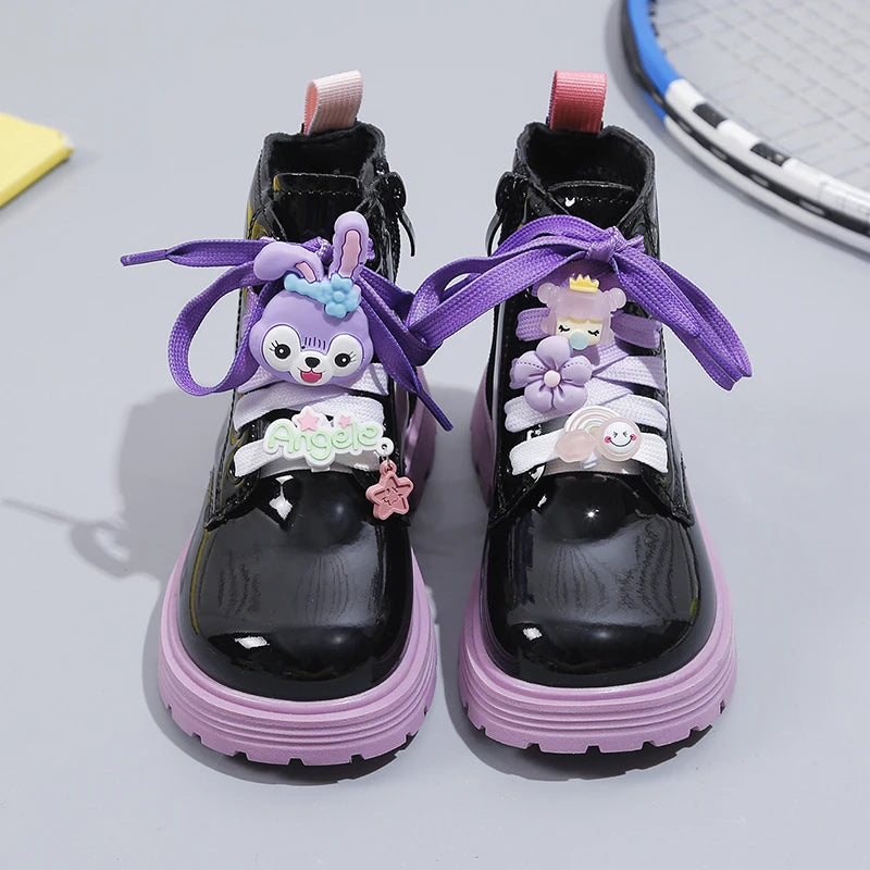 Girls' winter lined boots