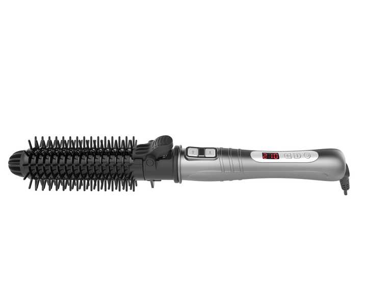 مكواة شعر مزدوجة الجهد من OEM مع فرشاة شعر . OEM Dual Voltage Hair Straightener with Hair Brush