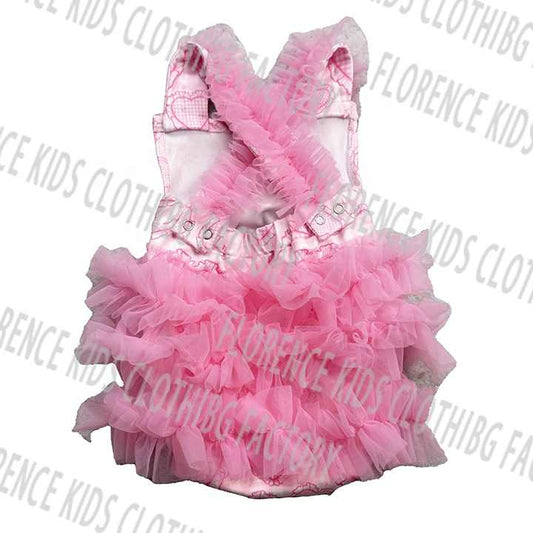 Toddler Girls' Casual Pink Tutu Jumpsuit