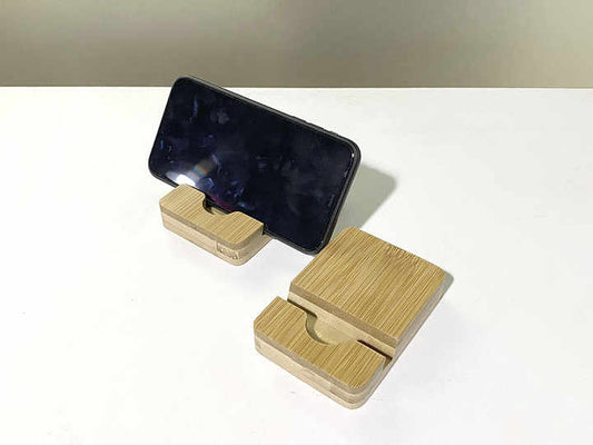 Natural Bamboo Multifunctional Customizable Mobile