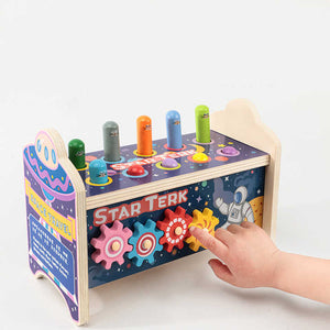 لعبة تعليمية للأطفال, مطرقة خشبية للأطفال مزودة بمطرقة حيوانات لطيفة للأطفال Educational Toy for Kids, Wooden Hammer for Kids with Cute Animal Hammer for Kids