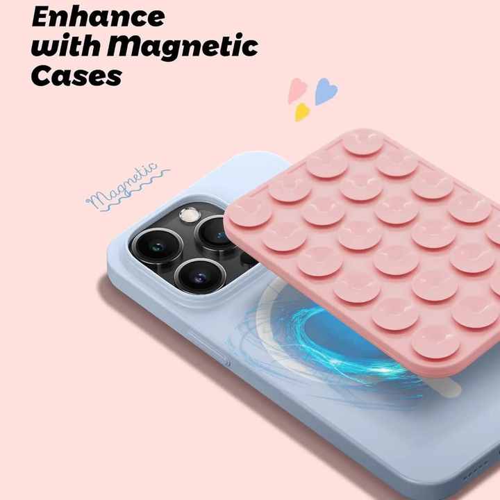 Anti-slip Silicone Suction Magnetic Grip for Mobile