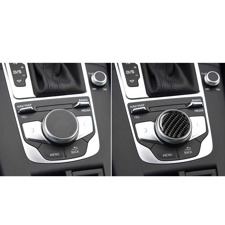 3K ألياف الكربون مركز التحكم زر التبديل ملصقا . 3K Carbon Fiber Center Control Button Switch Sticker