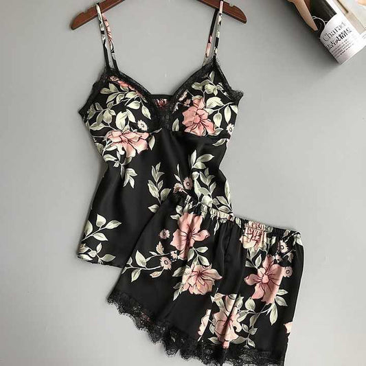 طقم بيجامة ساتان