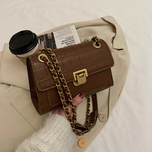 حقيبة يد نسائية عالية الجودة بسحاب - Top Quality Fashion Zip Lock Women Hand