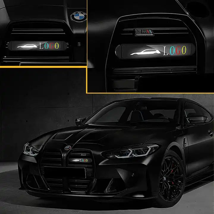 Car Motorcycle Daytime Running Lights LED Front Logo Grille Signal Badge Light Medium Grille Emblem for Ford Raptor F150
