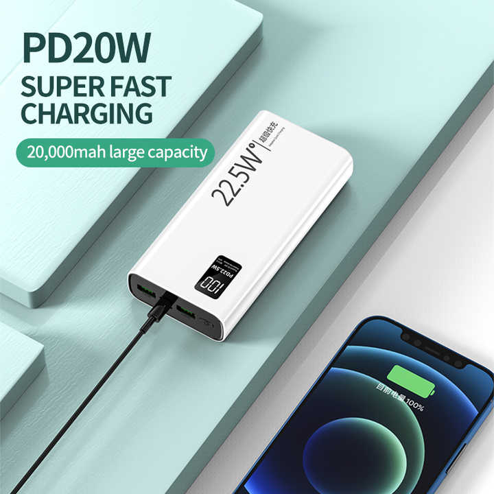Ultra-fast portable battery. Power Bank, Large