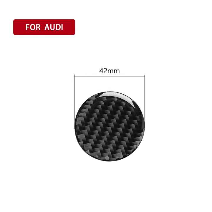 3K ألياف الكربون مركز التحكم زر التبديل ملصقا . 3K Carbon Fiber Center Control Button Switch Sticker