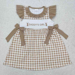Knee Length Summer One Piece Clothes - فستان أطفال بناتي بأكمام قصير