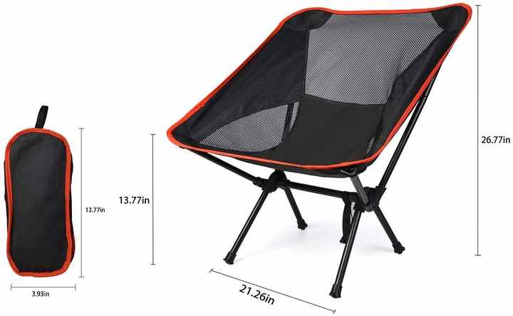 Woqi المحمولة المدمجة للطي كراسي للشاطئ . Woqi Portable Compact Folding Beach Chairs Portable