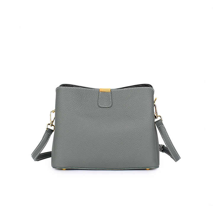 Luxury women's handbag made of genuine leather