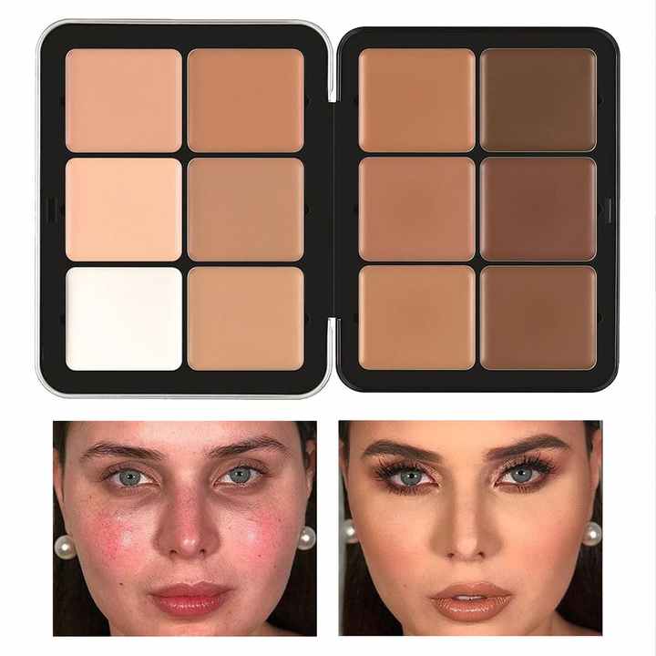 Face contour palette and cream blush