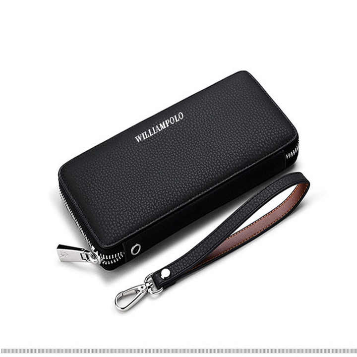 WilliamPOLO Fashion Men's Clutch Wallet, Genuine