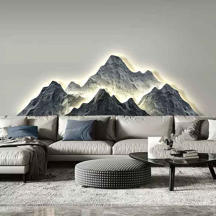 لوحة جدارية مع لوحات ماسية دقيقة بالليزر لوحة جدارية قابلة للتركيب على الحائط لتزيين المنزل ديكور