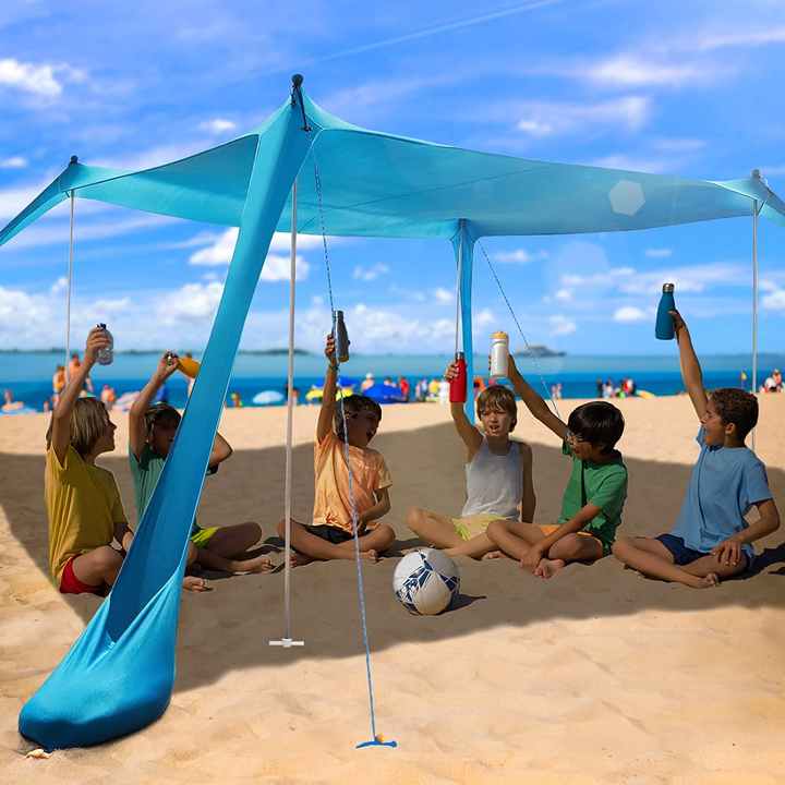 Ultralarge Foldable Beach Tent Outdoor Sun Shelters for Camping