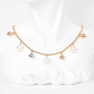 14k rose gold plated necklaceقلادة مطلية بالذهب الوردي عيار 14 قيراطًا