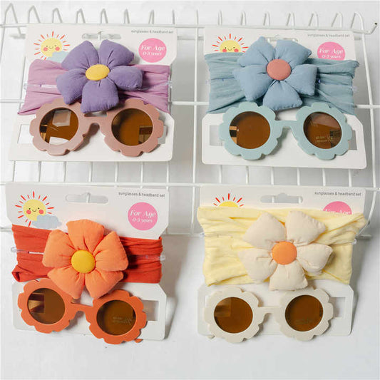 Children's accessories, hair accessories with sunglasses and a stylish headband