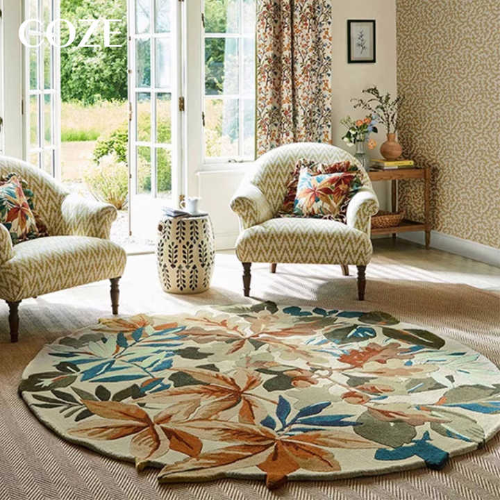 Classic round rug . سجادة مستديرة كلاسيكية