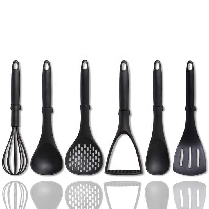 Pieces Black Factory Price Nylon Cooking -مجموعة أدوات مطبخ