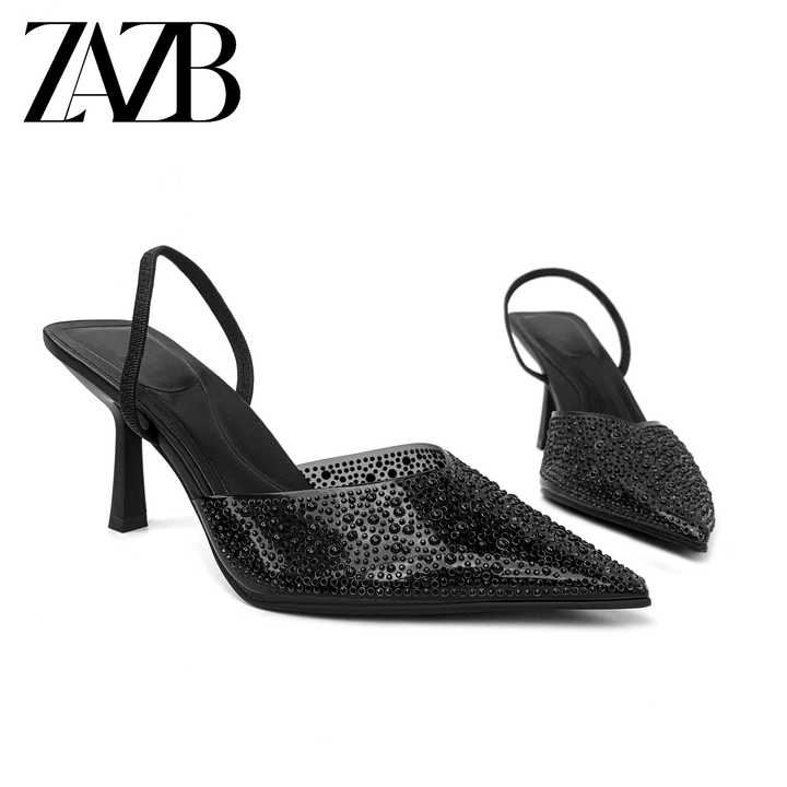 Pearl studded women's heels