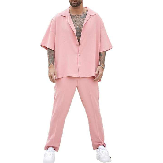 تيشيرت رجالي طقم بنطلون