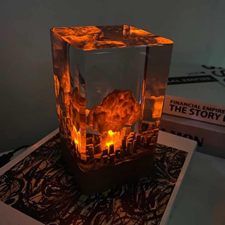nuclear bomb explosion lamp