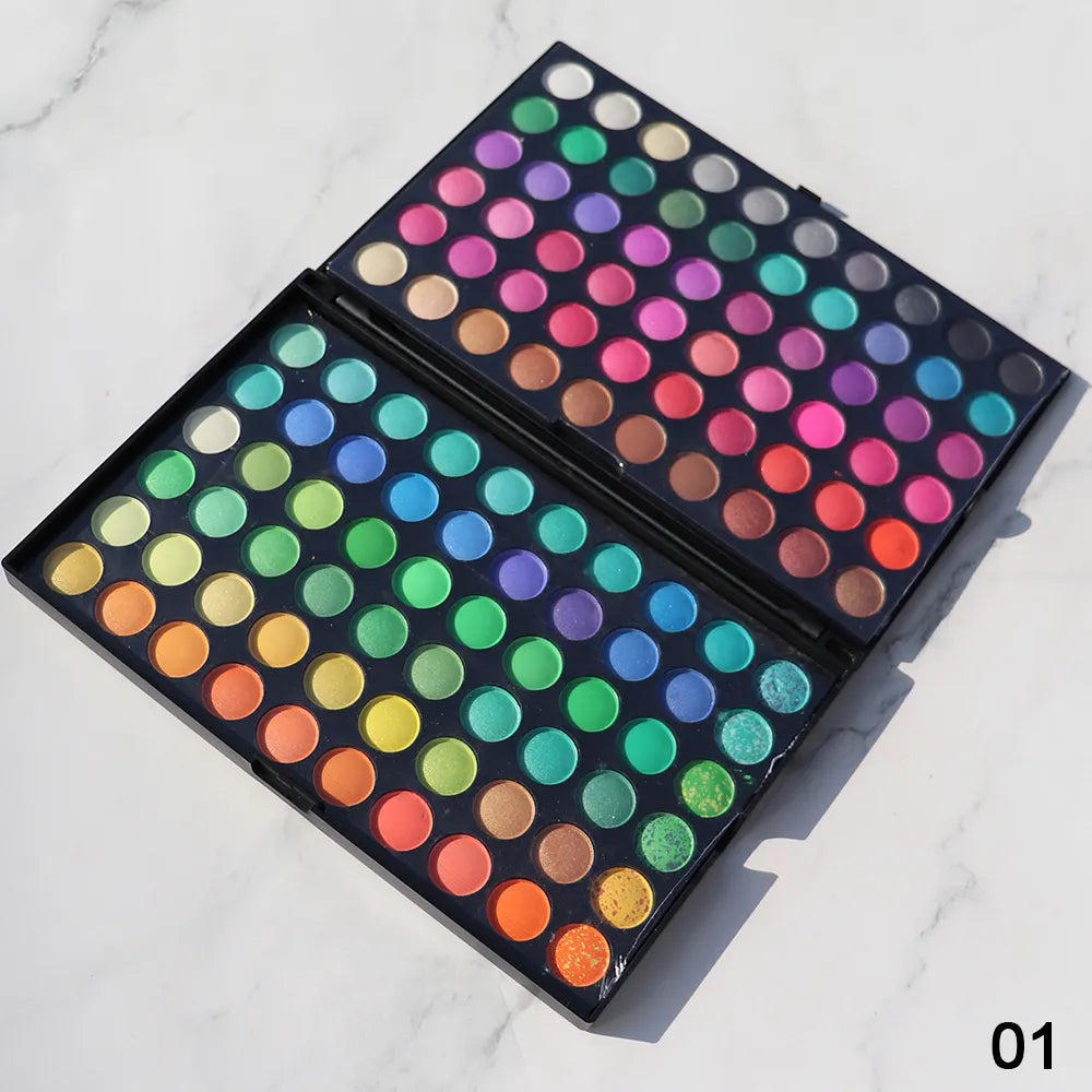 Private Label Eyeshadow Palette 120 Colors Pigment Eye Shadow Vendor Lots -مجموعة ظلال العيون ذات العلامة التجارية الخاصة، 120 لونًا، مجموعة ظلال العيون الصبغية 