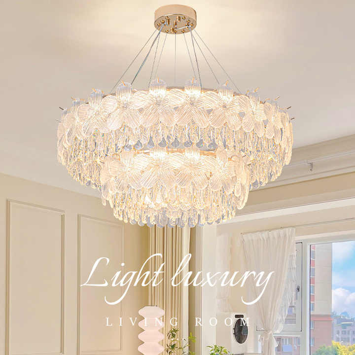French Cream Style Modern Simple Iron-ثريا حديدية حديثة