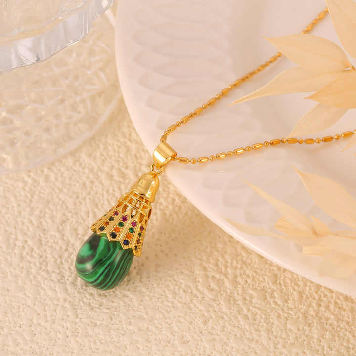 Malachite necklace
