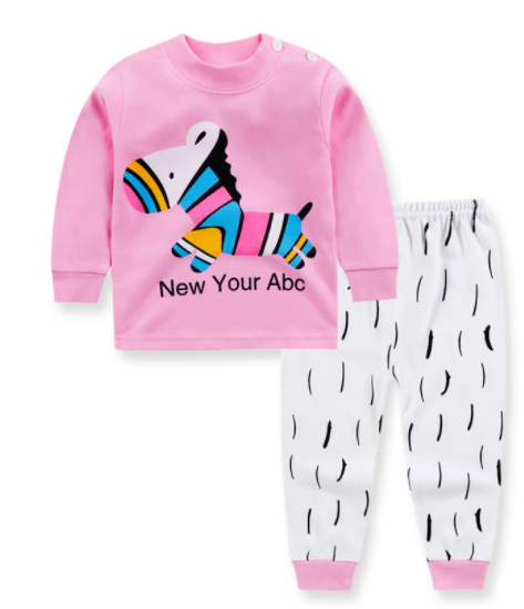 طقم بيجاما قطن كم طويل