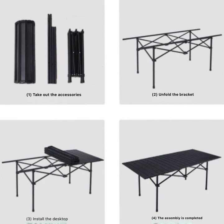 Picnic tables . طاولات الرحلات