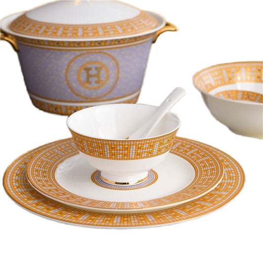 مجموعة فاخرة للمنزل والمطعم أطباق تقديم أنيقة وأطباق الزفاف-مجموعات أطباق عالية الجودةLuxury Home & Restaurant Set Elegant Serving Platters & Wedding Platters - High Quality Platter Sets