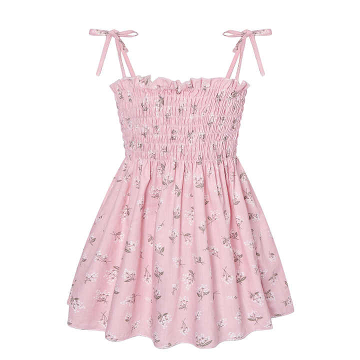 Customize floral summer dresses for girls with sleeveless vest skirt patterns, as well as girls printed princess dresses Customize floral summer dresses for girls with sleeveless vest skirt patterns, as well as girls printed princess dresses