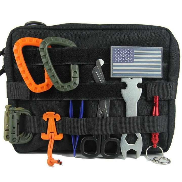 Tactical Molle Medical Bag EDC EMT Hiking Bag Map