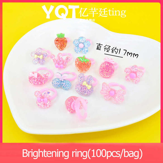 Children Cute Cartoon Rubber Band Floral-Accessory Set