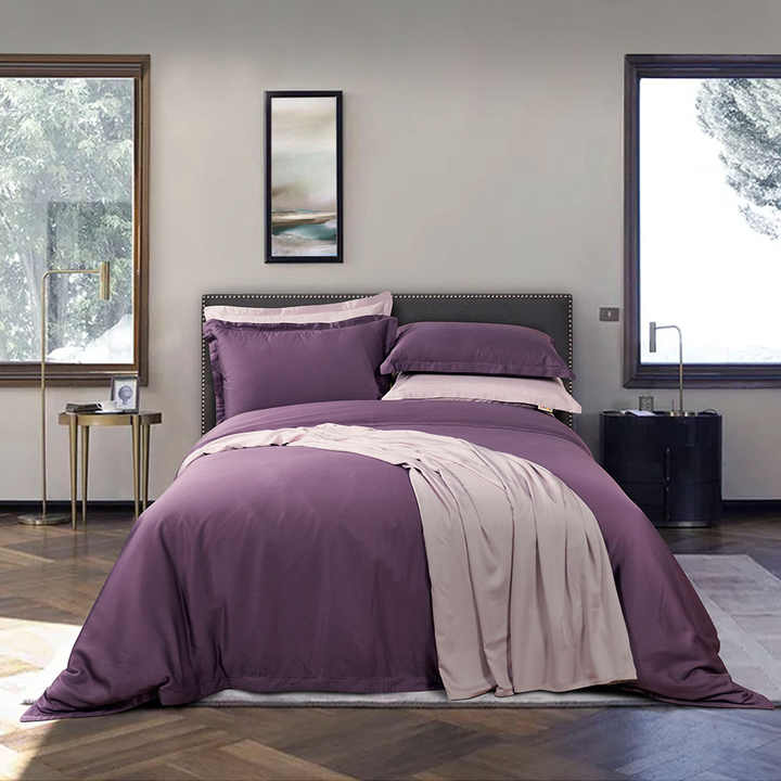 مجموعة مفارش سرير من خشب الخيزران . Bamboo Bedspread Set, Bamboo Bedspread Set, High