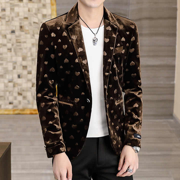 Men's velvet jacket