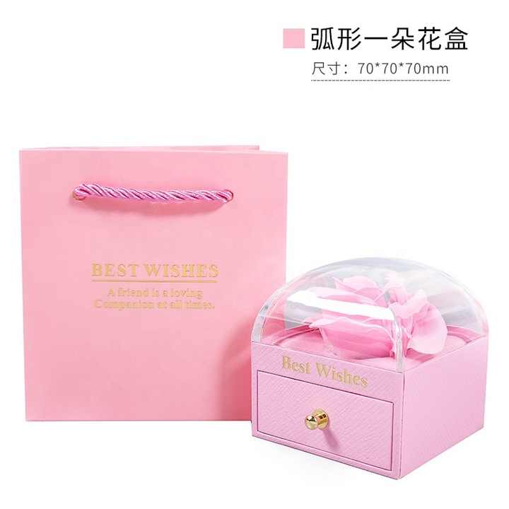 Valentines Day Soap Rose Flower Gift-صناديق هدايا