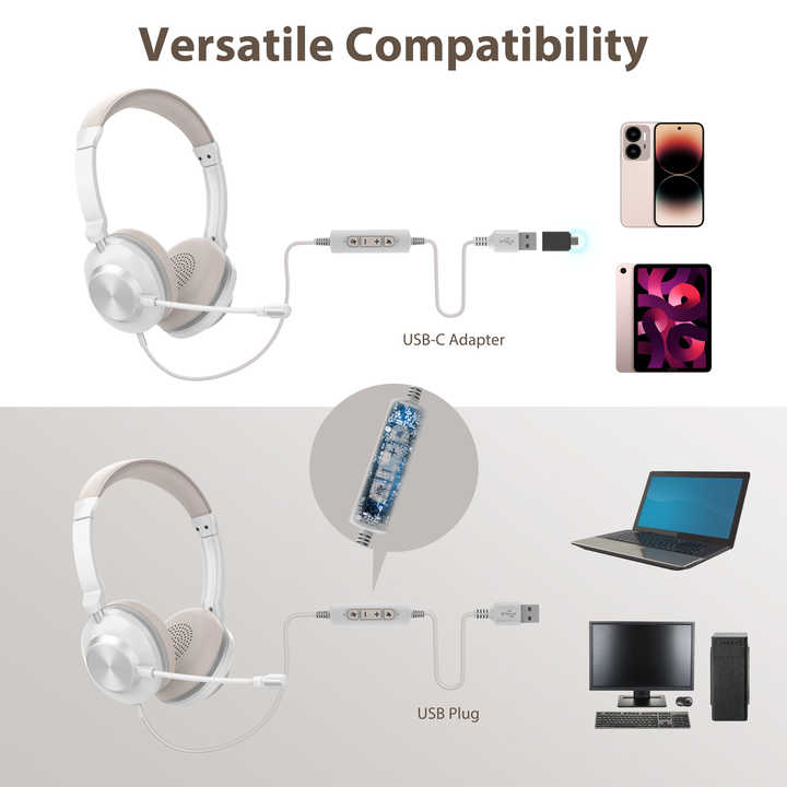 wired computer headset