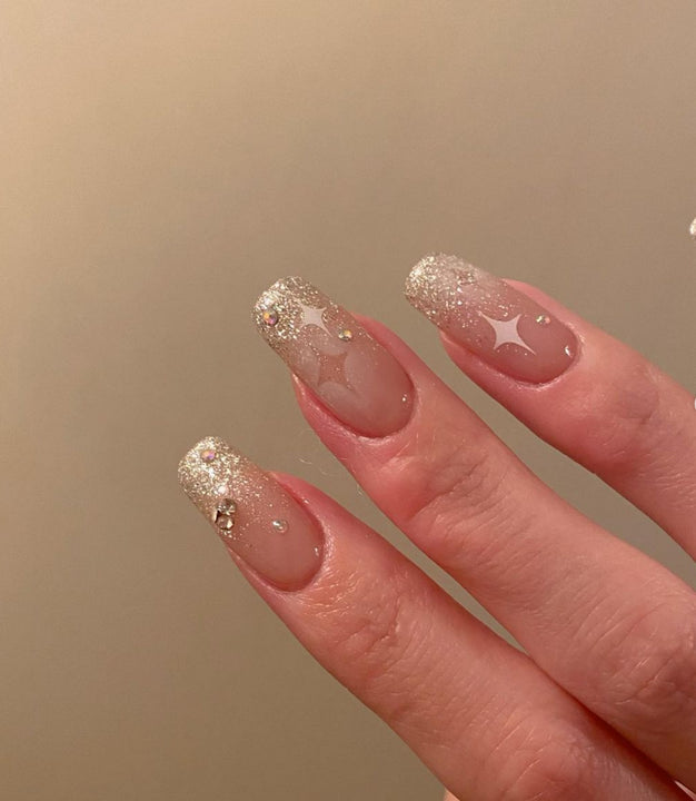  Hand Painted Gel Acrylic-وفاخرة