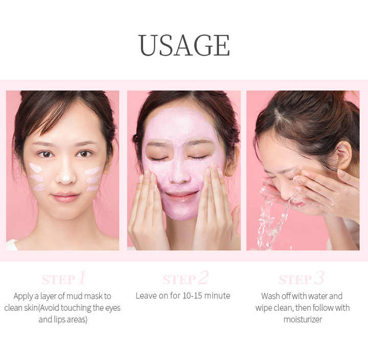 Mask Cherry 80g Cleansing Mud Mask to Refine قناع الطين ساكورا بالكرز