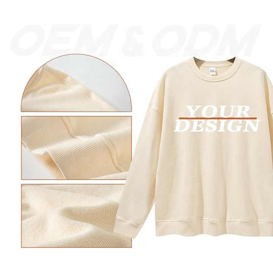 حار بيع 100% القطن المتضخم محبوك عادي البلوز . Hot Sale 100% Cotton Oversized Knitted Plain