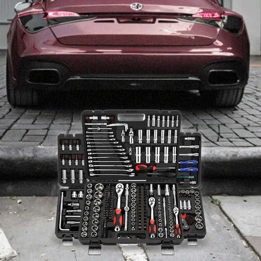 مجموعة أدوات إصلاح السيارات المحمولة من قطعة ، مآخذ ربط فولاذية متينة وأدوات يدوية مع تصنيع المعدات الأصلية قابلة للتخصيص Portable 1-Piece Auto Repair Tool Kit, Heavy Duty Steel Socket Wrench and Hand Tools with Customizable OEM Fit